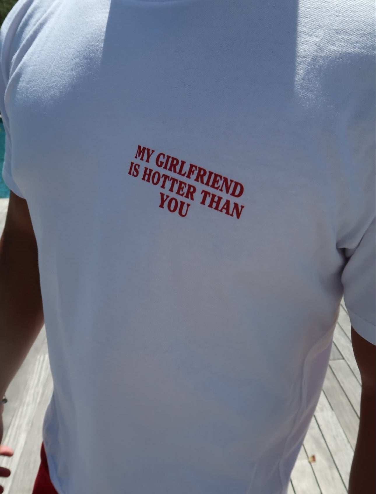 My girlfriend is hotter than you - embroidered